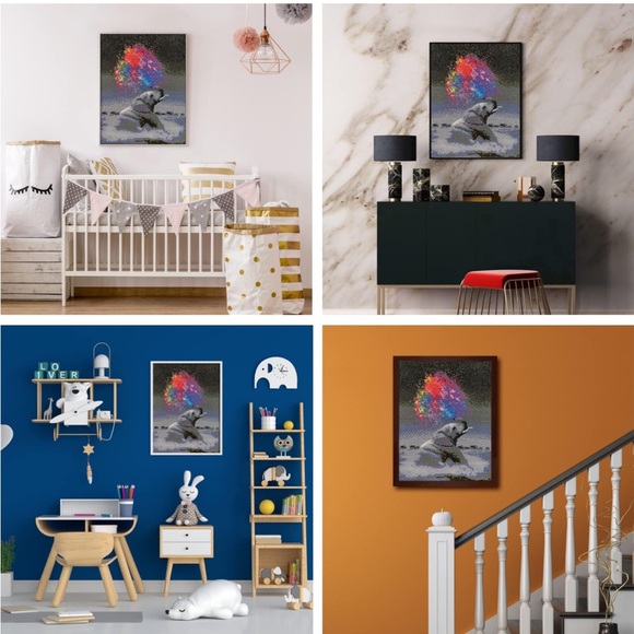 ✨NEW✨ 5D Diamond Art Kit, Elephant - Picture 4 of 12